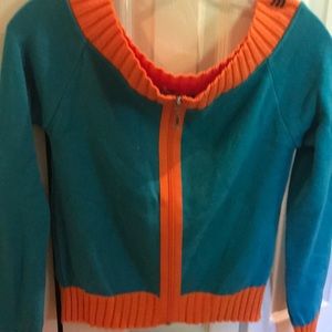 Off the shoulder light sweater